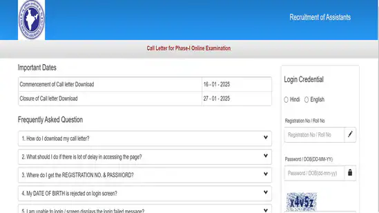NIACL Assistant Admit Card 2024 for Phase 1 out at newindia.co.in, download link here