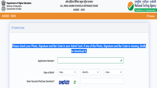 AISSEE Admit Card 2025: Sainik School entrance test hall ticket out, direct link here, Good news