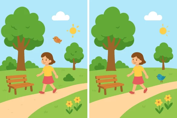 Park Puzzle Challenge: Can You Find the 5 Differences?
